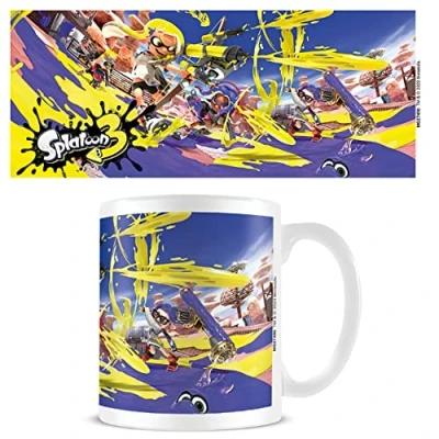 Immagine di Pyramid International Splatoon Mug (design Graffiti) Tazza da caffè in ceramica 325 ml, tazze e per donne uomini, bambini, prodotto ufficiale, bianco