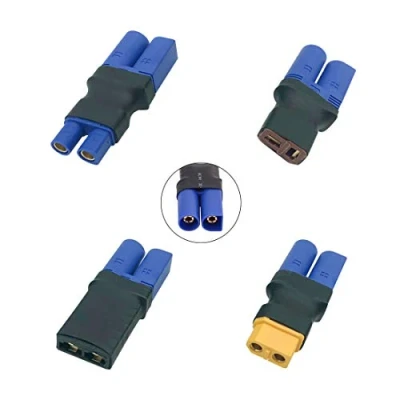 Immagine di FLY RC LiPo Adattatori connettore Batteria da EC5 Maschio a EC3 /Deans T /XT60/Traxxas TRX Femmina Adattatore