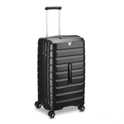 Immagine di RONCATO B FLYING TRUNK baule trolley medio 4 ruote, altezza 69 cm, sistema di chiusura TSA, DENIM
