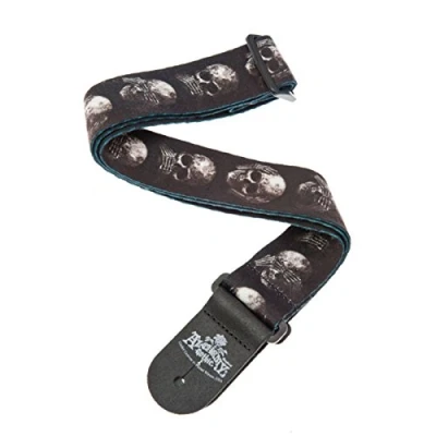 Immagine di D&#039;Addario 50AL01 Tracolla per Chitarra Planet Waves Alchemy, Teschi