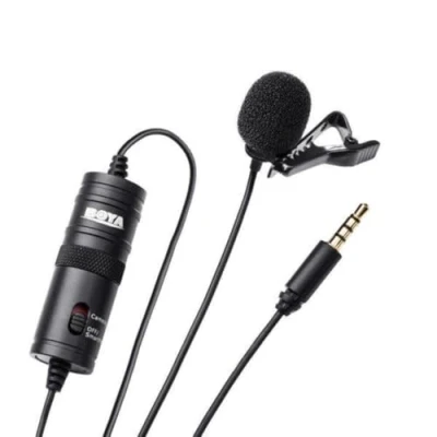 Immagine di Boya BYM1 by shotgun video microfono risvolto m1 Ultimate 3.5 mm a condensatore registrazione omnidirezionale per iPhone Android Smartphone Mac tablet DSLR videocamera, nero
