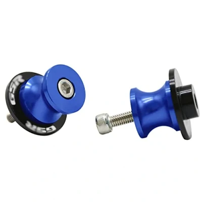 Immagine di MZ STORE 2pcs Nottolini M8*1,25 Forcellone Appoggi per GSR 400 600 750 1000 (Blu)