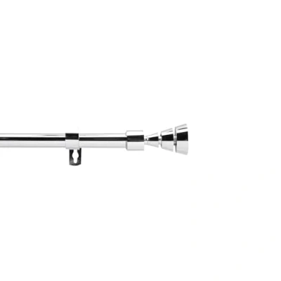 Immagine di douceur d&#039;intérieur, asta allungabile in kit completo (120 &lt; 210 cm) Silas, cromo, placcato