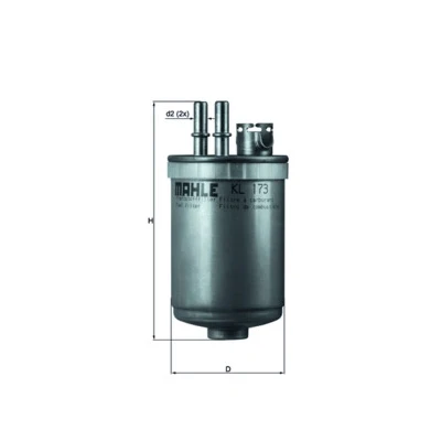 Immagine di MAHLE ORIGINAL KL 173 Filtro Carburante per condotti/circuiti 10 9,9 FORD: Focus Mk1 Hatchback, Station Wagon, FIESTA 4