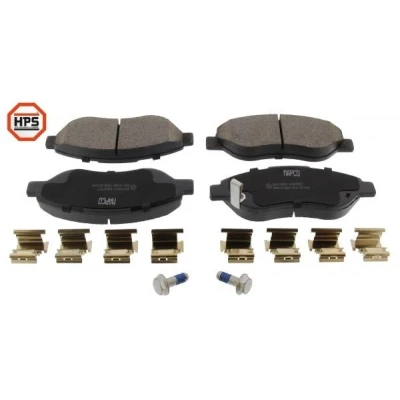 Immagine di MAPCO 6007HPS Kit pastiglie freno Assale anteriore con segnalatore acustico usura bulloni pinza accessori OPEL: Corsa D Hatchback