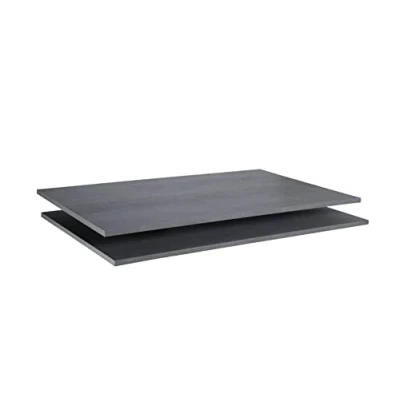 Immagine di Composad Coppia di 2 Ripiani per Armadio della Linea MIPIACE, Scaffali interni Armadi, Armadio, (LxAxP) 95,2x1,6x58,5 cm, Colore Grigio Cemento, Made in Italy