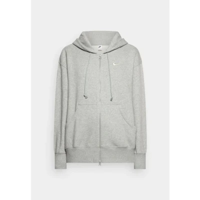Immagine di Nike Sportswear W NSW Style FLC FZ Hoodie OS Felpa con zip, Donna, Taglia: XS, Grey heather/sail
