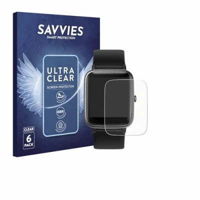 Immagine di savvies (6 Pezzi Pellicola Protettiva per Fitpolo ID205L / H205L 1.3&quot; Protezione Schermo Trasparente