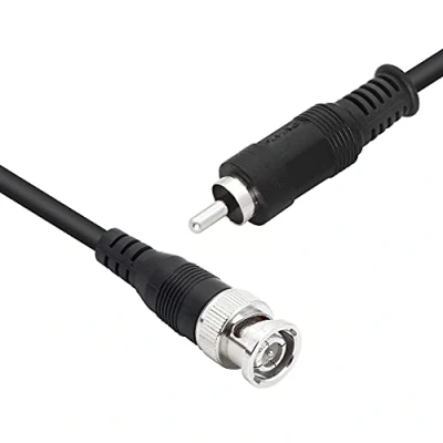 Immagine di YACSEJAO Cavo adattatore da BNC a RCA 75 Ohm maschio coassiale RG59U (1M/3.3FT)