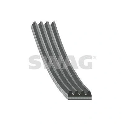Immagine di SWAG 70 94 0714 Cinghia Poly V 1102 4 EPDM (Etilene Propilene Diene Caucciù) elastico Attrezzi speciali necessari per montaggio FIAT: Ducato III Van