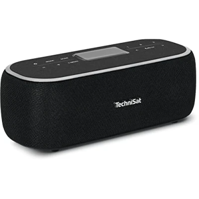 Immagine di TechniSat DIGITRADIO BT 1 Radio da tavolo DAB+, FM AUX, Bluetooth Vivavoce , incl. Microfono, Funzione allarme, ricaricabile Nero