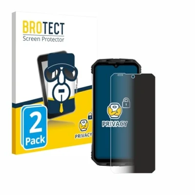 Immagine di brotect (2 Pezzi Pellicola Privacy per Doogee S100 [Anti Spy, Protettiva Chiara, Blue Light Filter]