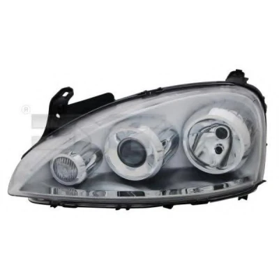Immagine di TYC 20 0424 05 2 Fari Sx H7/H7 per veicolo circolazione Dx con motore elettrico OPEL: Corsa C Hatchback, Combo Van / Station Wagon, Tour