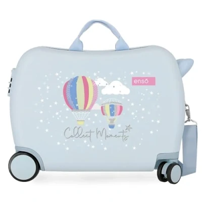 Immagine di Enso Collect Moments, Valigia Per Bambini 2 Ruote Multidirezionali Ragazza, (Cian), 50x38x20 cms
