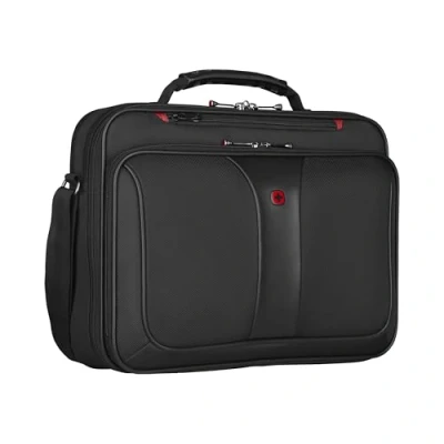 Immagine di WENGER Borsa Porta PC Legacy 16 a Tracolla, Notebook 16, Cartella, Organizer, 15 l, Uomo Donna, Ufficio Viaggi di Lavoro Università, Nero, 600647