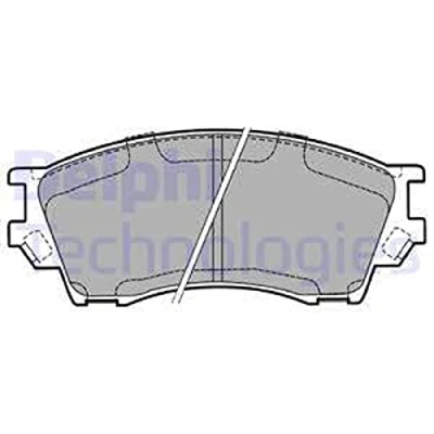 Immagine di DELPHI LP1063 Kit pastiglie freno con segnalatore acustico usura lamierino anticigolío senza accessori MAZDA: Serie B Pick up