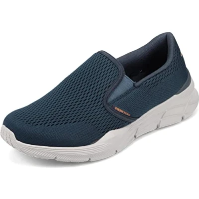Immagine di Skechers Equalizer 4.0, Sneaker Infilare Uomo, Blu Blau Navy Engineered Mesh Orange Trim Nvor, 46 EU