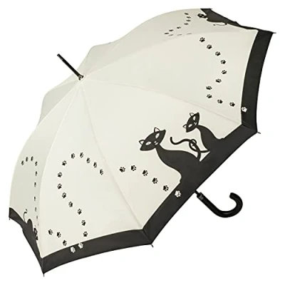 Immagine di VON LILIENFELD® Ombrello Gatti Neri Pioggia Lungo Classico Automatico Donna