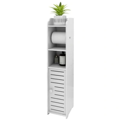 Immagine di Drumm Mobiletto bagno, mobile per WC, portaoggetti cassetto, vano, salvaspazio, piccoli spazi (15 x 17 76 cm)