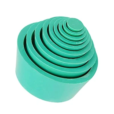 Immagine di stonylab 9 Pack Coni Adattatori per Filtro, Collare Affusolato Durevole, Filter Adapter Cones Set Tappo in Gomma Imbuto Buchner, Resistenti All&#039;usura Superficie Liscia, Verde