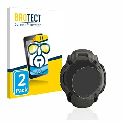 Immagine di brotect Pellicola Protettiva per Garmin Instinct 2X Solar Protezione Schermo (2 Pezzi) [Trasparente, Anti Impronte]