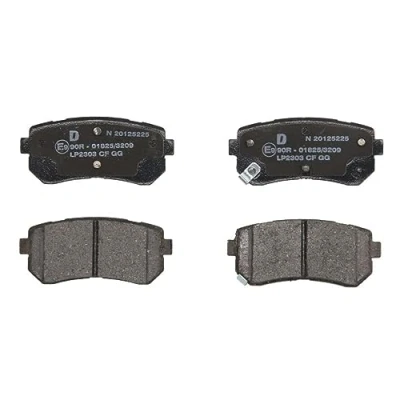 Immagine di DELPHI LP2303 Kit pastiglie freno con segnalatore acustico usura lamierino anticigolío senza accessori HYUNDAI: Kona SUV, i20 I Hatchback, ix35
