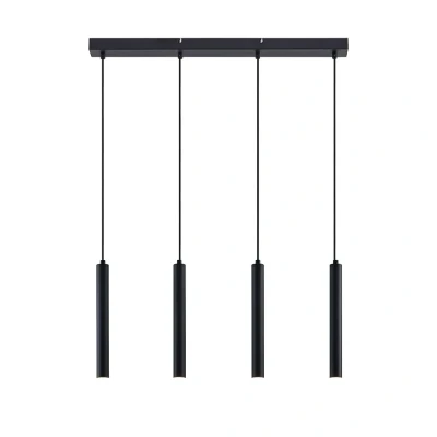 Immagine di Lampada a sospensione &#039;Kammeron&#039; (Moderno) colore Nero, in Metallo ad es. Soggiorno &amp; Sala da pranzo (4 luci, lampadina inclusa) di Arcchio sospensione, lampada, lampadine per plafoniera