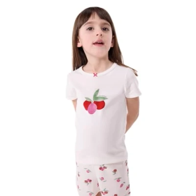 Immagine di Petit Bateau A0d50 Pyjacourt, Bianco/Multicolore, 6 Anni Bambina
