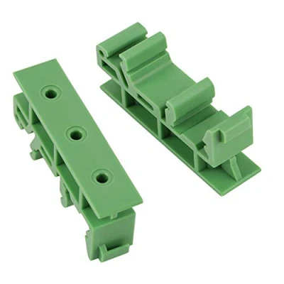 Immagine di 10sets 35mm PCB DIN C45 Rail, Componenti di fissaggio Staffe e piastre connessione Adapter Circuit Board Montaggio Staffa Holder Carrier DIY Elettrico