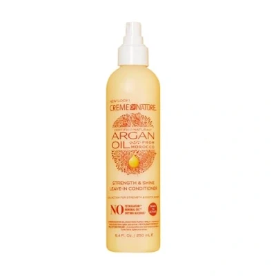 Immagine di Creme Of Nature Argan Oil Strength &amp; Shine Leave in Conditioner, Balsamo Senza Risciacquo all&#039;Olio di Argan, 250 ml