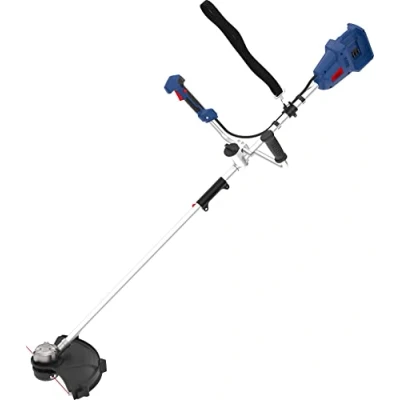 Immagine di Güde 58437 Decespugliatore a batteria FS 36 0 (36 V, larghezza di taglio: 255 mm (lama del coltello)/350 (bobina filo), lama coltello 3 denti, bobina filo e tracolla, senza