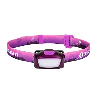 Immagine di OLIGHT H05 Lite torcia frontale a LED, leggera 5 modalità con archetto regolabile, alimentata da 2 batterie AAA, equitazione (rosa)