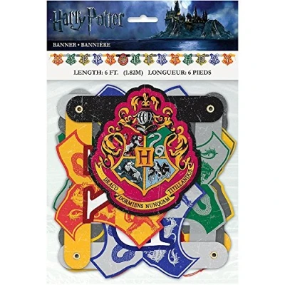 Immagine di Unique Letter Banner Pc. Warner Bros Striscione con scritta Happy Birthday, Harry Potter, 1 pezzo, Colorato, Misura standard, 59080