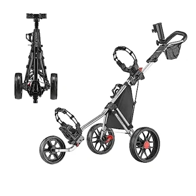 Immagine di Caddytek Caddylite 11.5 V3 Silver, Golf Push Cart Unisex Adulto, Argento, Taglia Unica