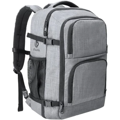 Immagine di Dinictis zaino da viaggio per computer portatile 40 l, uomo e donna, adatto notebook 17 pollici, approvato il volo, impermeabile,