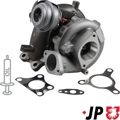Immagine di JP GROUP 4017400100 Turbina Turbocompressore a gas scarico incl. Kit guarnizioni NISSAN: NP300 Navara Pick up