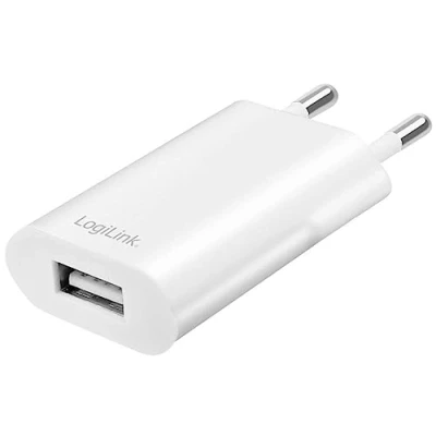 Immagine di LogiLink PA0093B Caricatore USB 5 W Ambiente interno, Presa di Corrente uscita max. 1000 mA Num. uscite: 1 x Porta carica