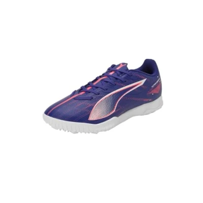 Immagine di Puma Ultra 5 PLAY Scarpe da calcetto con tacchetti, Uomo, Taglia: 44, Lapis lazuli/white/sunset glow Tessuto / sintetico