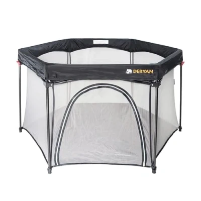 Immagine di Deryan PPP Set di Box Per Bambini, Resistente e Durevole, Pieghevole Compatto, Tappetino da Pavimento, Colore Nero