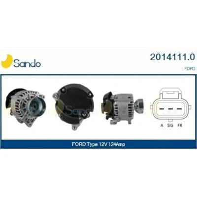 Immagine di SANDO 2014111.0 Alternatore 12V 124A FORD: Focus Mk1 Station Wagon, Transit Connect Van, Hatchback