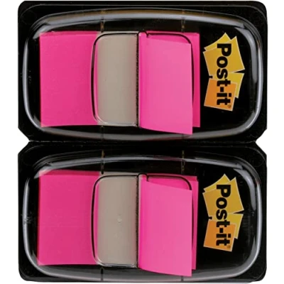 Immagine di Post it 680 BP2EU Index Flags Segnapagina, 2 Pezzi, Rosa