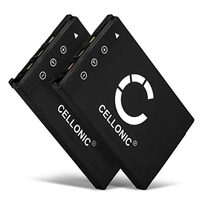 Immagine di CELLONIC 2X Batteria NP 20 Compatibile con Casio Exilim EX Z75 Z3 Z4 Z6 Z7 Z11 Z12 Z15 Z18 Z60 Z70 Z77 S770 S1 S2 S3 700mAh 3.6V 3.7V
