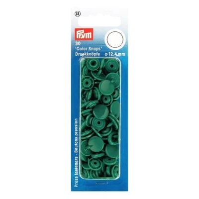 Immagine di Prym Bottoni A Pressione, Plastic, Erba, 12.4 mm, 30 unità