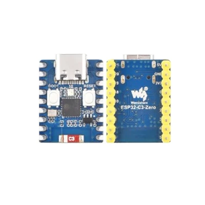 Immagine di ESP32 C3 Mini Scheda di Sviluppo con Intestazione Pre saldata, Basata sul C3FN4 Processore Single core, 160MHz Frequenza Funzionamento, Supporto 2.4GHz Wi Fi e Bluetooth 5