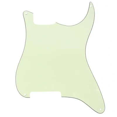 Immagine di Musiclily 4 Fori Battipenna Strat Pickguard Materiale Senza per Pick Up Chitarra Elettrica Style Custom, 3 strati Mint Green