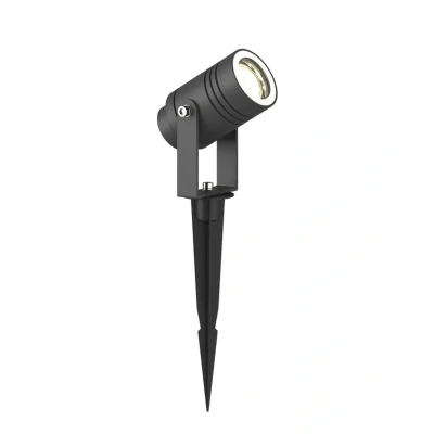 Immagine di Lucande Lampada da esterni &#039;Galina&#039; (Moderno) colore Grigio, in Alluminio (1 luce, GU10) con picchetto