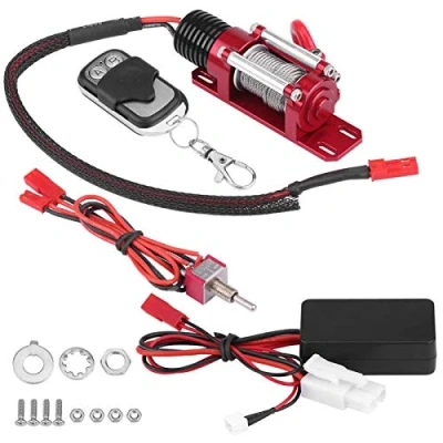 Immagine di Demeras Verricello RC in scala 1/10 Modello Veicolo cingolato Accessorio per auto metallo con telecomando