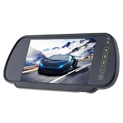 Immagine di 7 Pollice 16:9 2 Channel Video Input Auto RGB Display Digitale Rear View VCR Monitor con Touch Button