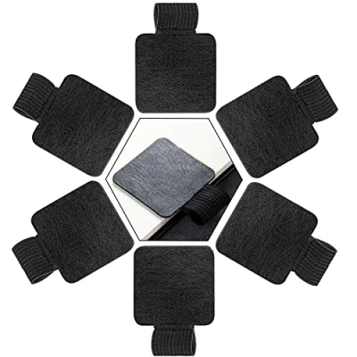 Immagine di vgggrd 6 Pezzi Passante per Penna Autoadesivo,Portapenne Autoadesivo,Penna Portapenne in Pelle,Portapenne Elastico Pelle,per Quaderni,Calendario,Menù(Nero)