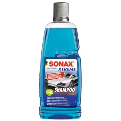 Immagine di SONAX XTREME shampoo concentrato di per auto 2 in 1 (1 litro) senza sverniciatura la pulizia superfici verniciate, metallo, vetro, plastica e gomma Art. N. 02153000 820